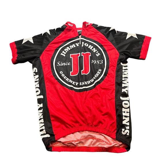Jimmy John's Mens Cycling Biking Jersey Shirt Serious Delivery Verge Size Small‎ - Picture 1 of 9